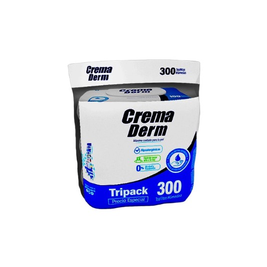 Toallitas Humedas Crema Derm Tri-Flowpack