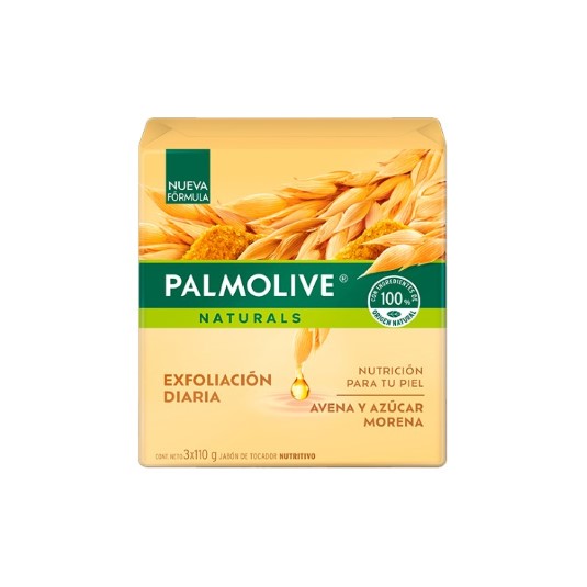 Jabon Palmolive Avena Y Azucar 3 Pack 110 Gr