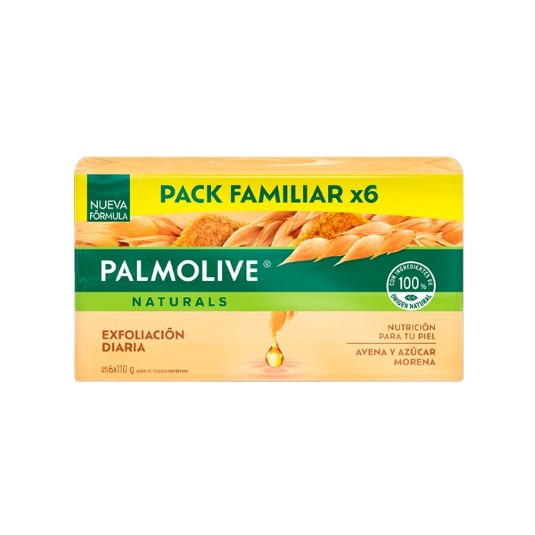 Jabon Palmolive Avena Y Azucar 6 Pack 110 Gr