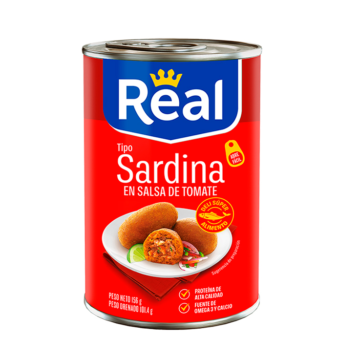 Real Sardina Tinapa En Salsa Tomate 156Gr