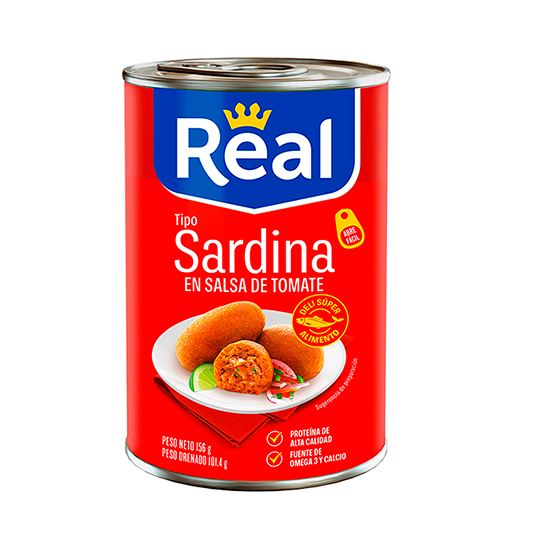 Real Sardina Tinapa En Salsa Tomate 156Gr