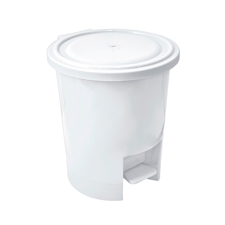 Basurero Duplo Redondo Blanco Casa Pica 10Lt 28 La