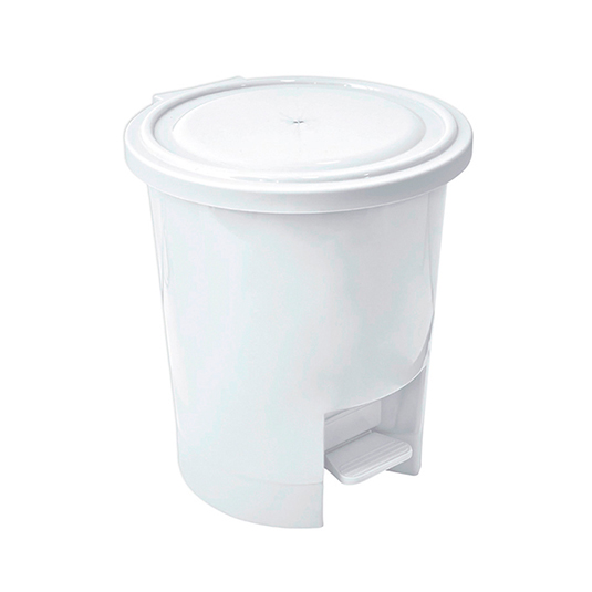Basurero Duplo Redondo Blanco Casa Pica 10Lt 28 La