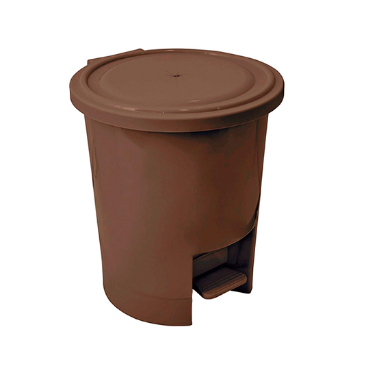 Basurero Duplo Redondo Cafe Camel Casa Pica 10Lt