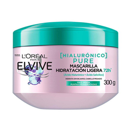 Tratamiento Elvive Mascarilla Hialuronico Pure 300 Gr