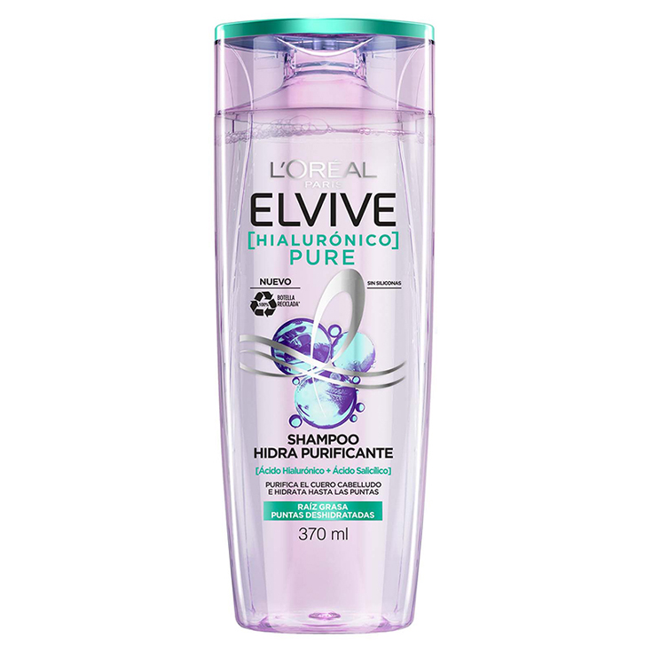 Shampoo Elvive Hialuronico Pure 370 Ml