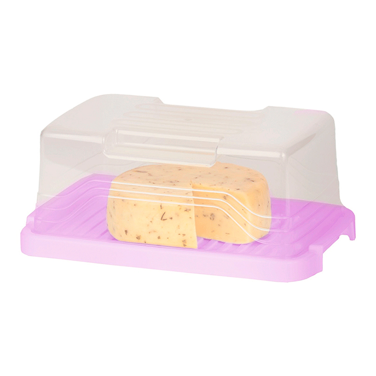 Quesera Ondas Lila Con Tapa Violeta Lavanda Casa P