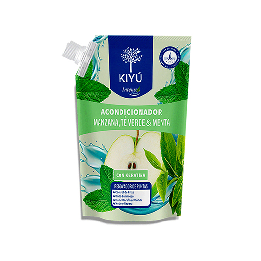 Acondicionador Con Keratina Manzana, Te Verde & Menta Kiyu D