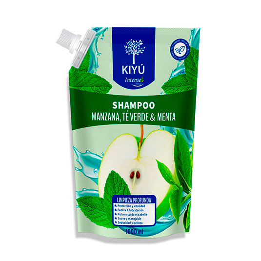 Shampoo Manzana Te Verde & Menta Kiyu Doypack X1000 Ml