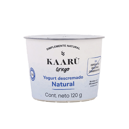 Yogurt Griego Natural Kaaru 120 Gr