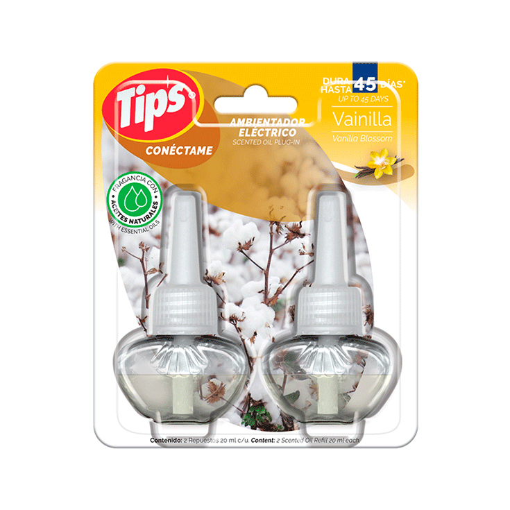 Ambiental Electrico Vainilla + Rep Tips 20Ml.