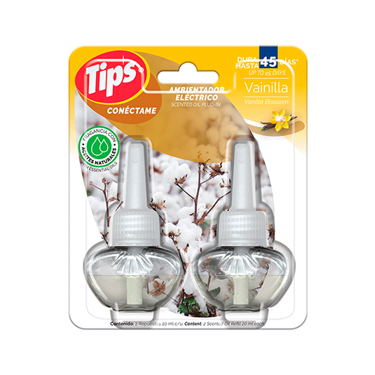 Ambiental Electrico Vainilla + Rep Tips 20Ml.