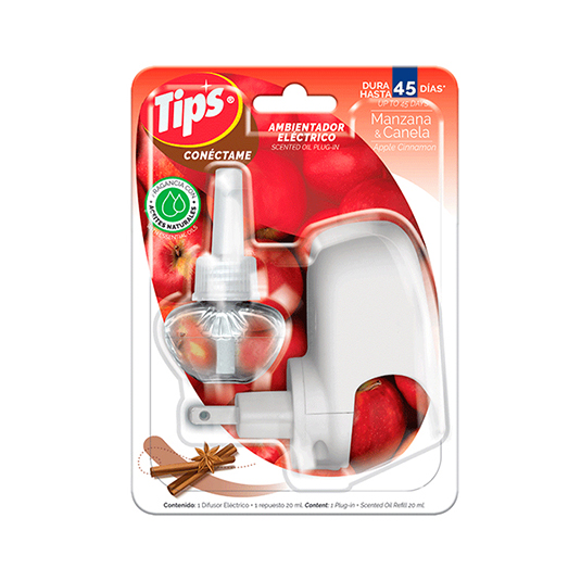 Ambiental Electrico Manzana & Canela + Rep Tips 20Ml.