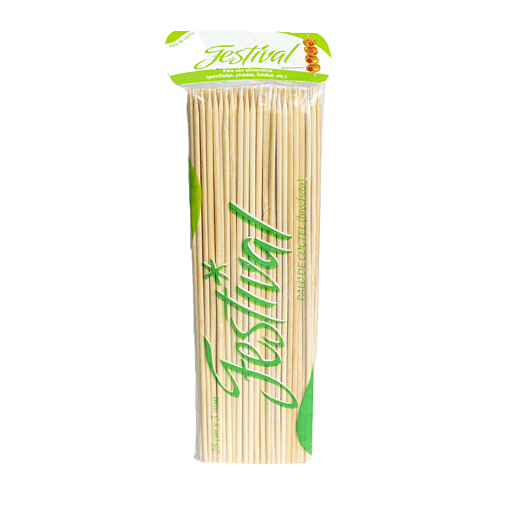Palo Para Coctel Festival Brocheta 25 Cm X 3Mm.