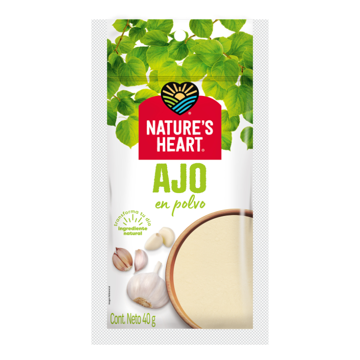 Ajo En Polvo Natures Heart 40 Gr Ajo En Polvo Natures Heart 40 Gr