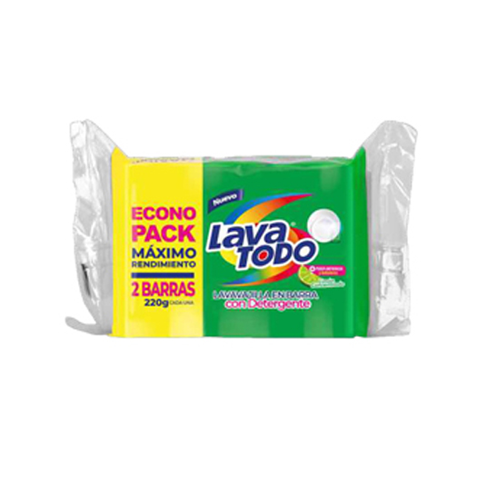 Lavavajilla Lavatodo en Barra con Detergente 440gr