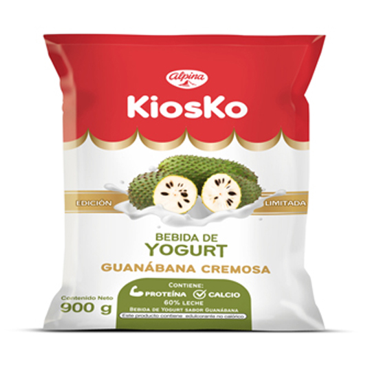 Yogurt kiosko bebible funda guanabana 900ml