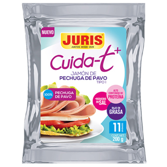 Jamón de Pechuga de Pavo Juris Cuidat+ 200g