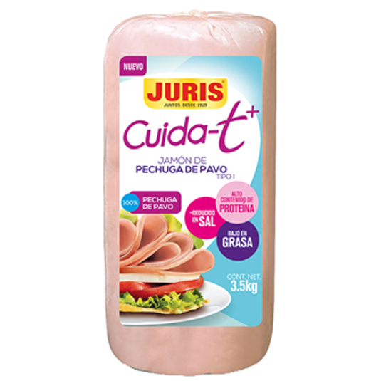 Jamón de Pechuga de Pavo Juris Cuidat+ Pieza 3.5kg