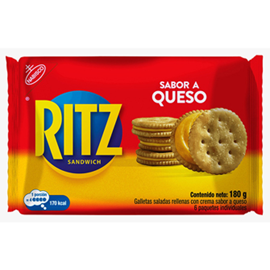 Galleta Sanduche Queso Ritz 180GR