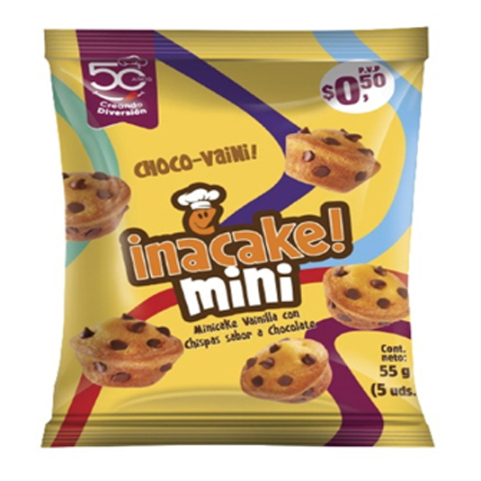 Mini Inacake Inalecsa Vainilla 55Gr