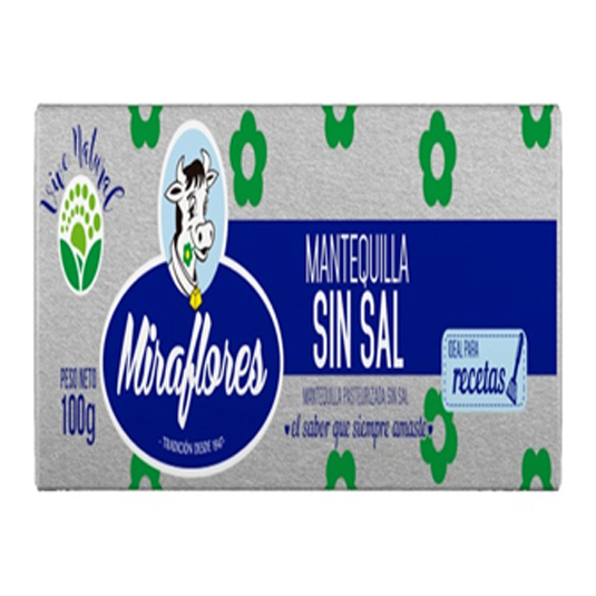 Mantequilla Sin Sal Miraflores 100 Gr