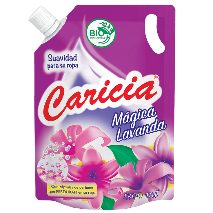Suavizante Caricia Ropa Lavanda Doypack 1300 Ml.