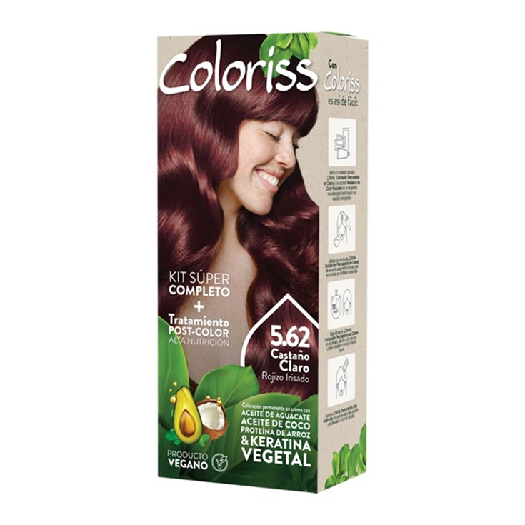 Tinte Coloriss 5.62 Castaño Claro Rojizo Irisado