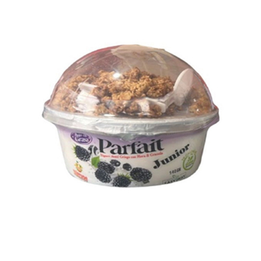 Parfait Kids Yogurt Natural Easyway Con Trozos De Mora 140 G