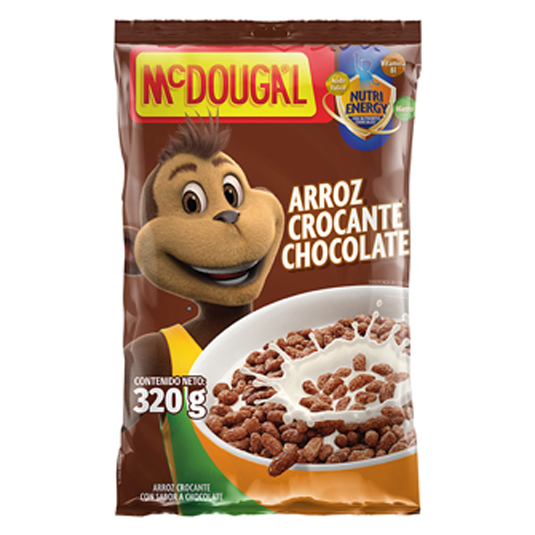 Cereal Mc Dougal Funda Arroz Crocante Chocolate 320 Gr