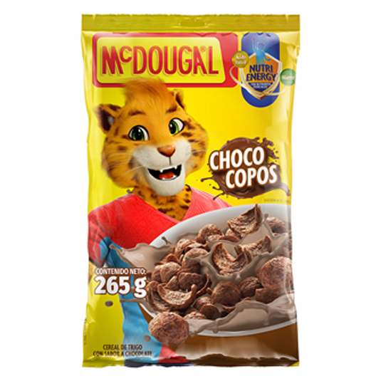 Cereal Mc Dougal Funda Choco Copos 265 Gr