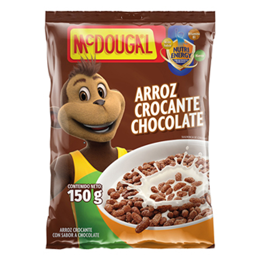 Cereal Mc Dougal Funda Arroz Crocante Chocolate 150 Gr