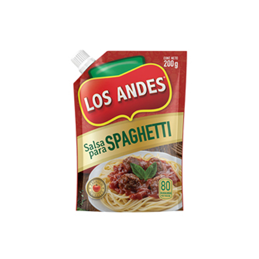 Salsa Spaghetti Los Andes Doy Pack 200G