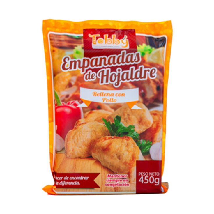 Empanadas De Hojaldre De Pollo Tobby 450Gr