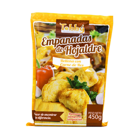 Empanadas De Hojaldre De Carne Tobby 450Gr
