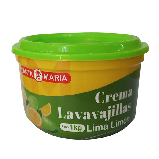 Santa Maria Crema Lavavajilla Lima - Limon 1 Kg