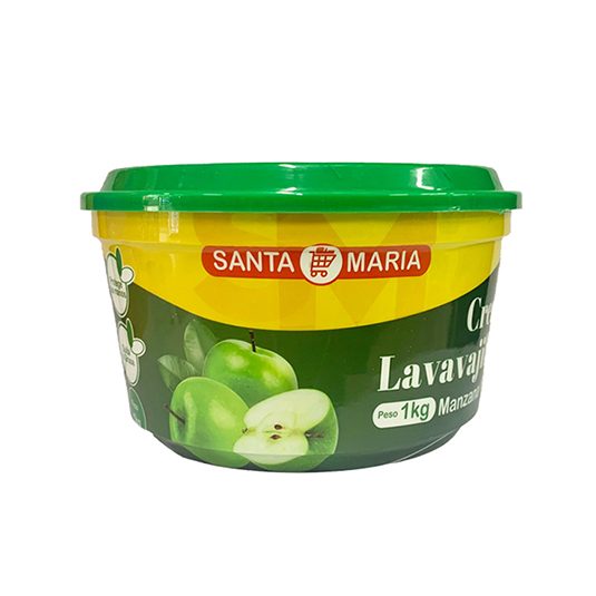 Santa Maria Crema Lavavajilla Manzana 1Kg