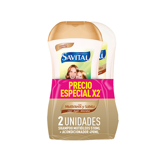 Shampoo Savital Multi Oleo 510Ml+Acon 490Ml