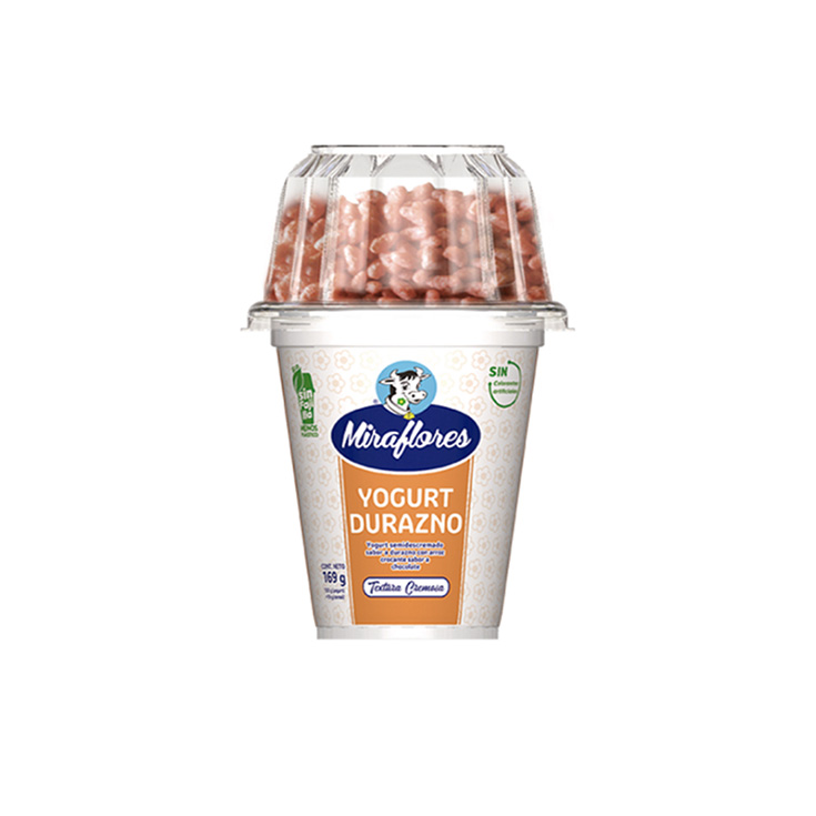 Miraflores Yogurt Vaso Durazno Hojuela 169 Gr