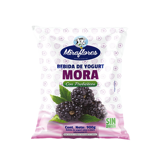Bebida de Yogurt Miraflores Mora 900 Gr