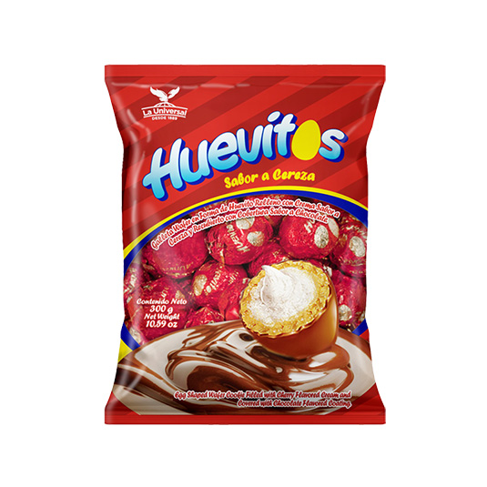 Chocolate Huevitos Cereza Funda 300G