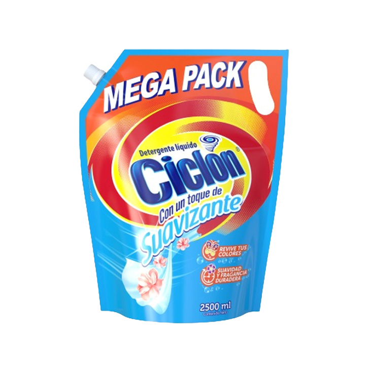 Detergente Ciclon Líquido Toque Suavizante 2500Ml.