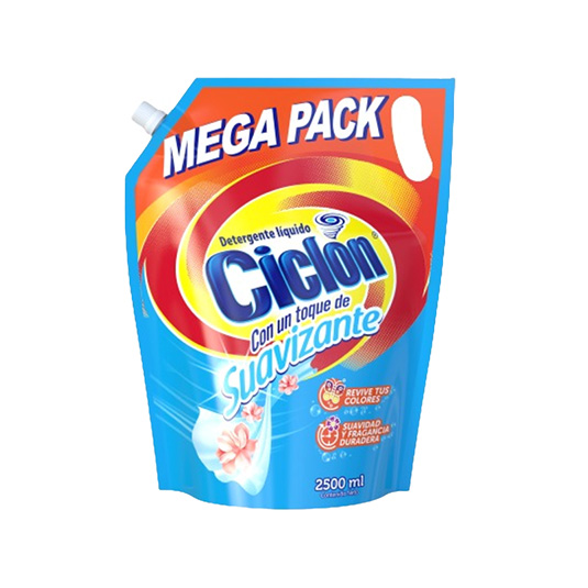 Detergente Ciclon Líquido Toque Suavizante 2500Ml.