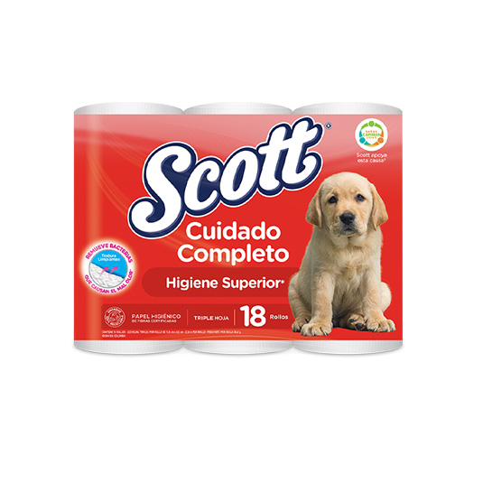Papel Higiénico Scott Cuidado Complemento X18