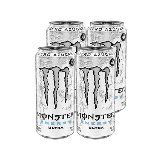Bebida Energetica Monster 4 Pack Ultra 473 Ml
