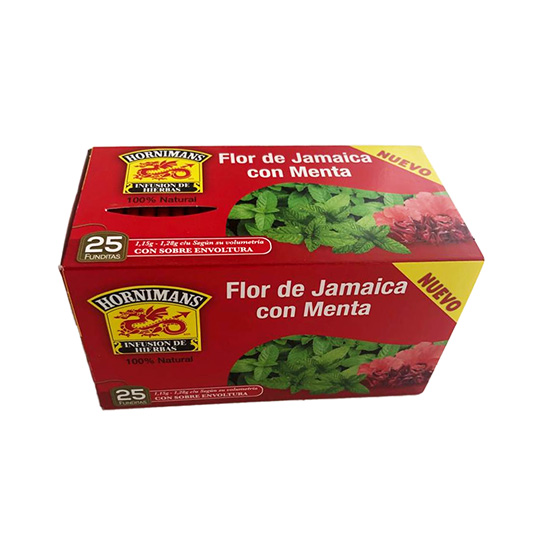 Infusion Flor De Jamaica Con Menta 25 Un