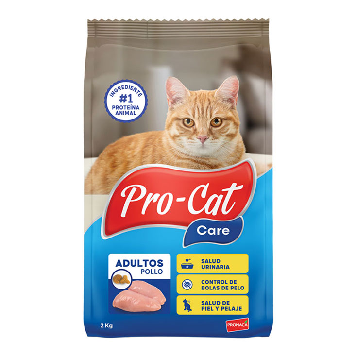 Comida Para Gato Pro-Cat Care Pollo 2 Kg