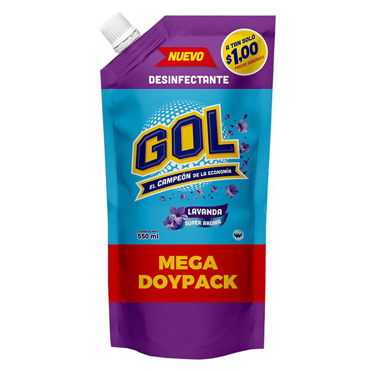 Desinfectante Gol Lavanda Doypack 550 Ml.