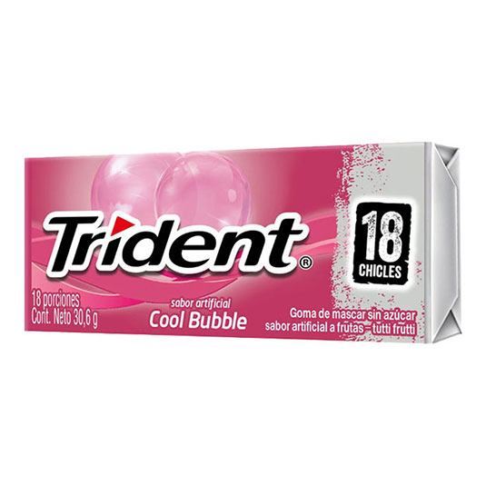 Trident Chicle Sabor Coolbubble 30.6 G