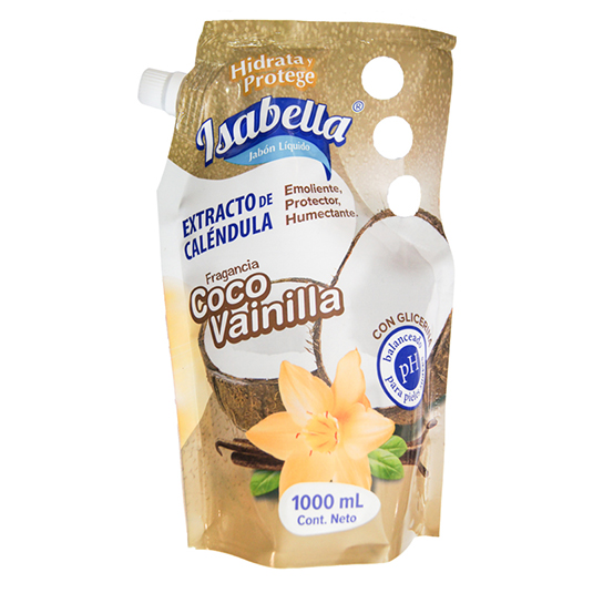 Isabella Jabon Liquido Coco Vainilla 1L